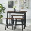 4pc Galena Counter Height Dining Set Walnut/Black - Buylateral -Buylateral Shop GUEST 09bb7b70 c74e 4bdf 95bb 7508cf9d200e