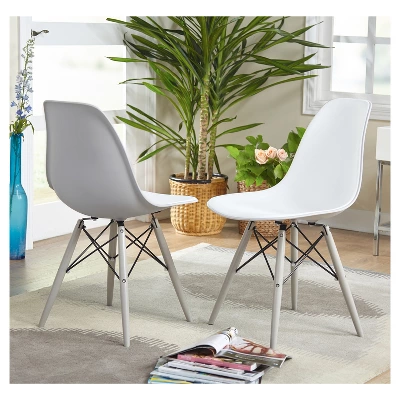 Set of 2 Elba Dining Chairs White/Gray - Buylateral Set Of 2 Elba Dining Chairs White/Gray - Buylateral -Buylateral Shop GUEST 0d29f304 e3e4 42f7 9d64 a7dd3a81f32e