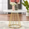 Marsai Round Dining Table White/Gold - Buylateral -Buylateral Shop GUEST 104c7127 ba40 4d8b 8360 17615bfcc9a2