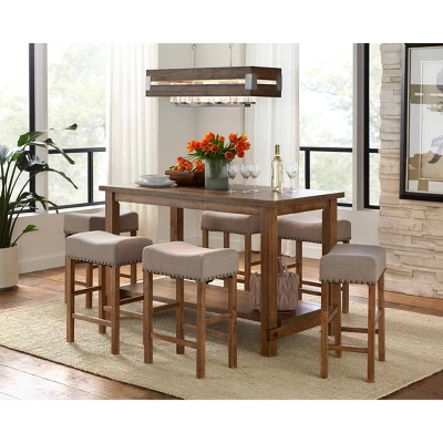 Hathaway Nailhead Counter Height Dining Table Driftwood - Buylateral Hathaway Nailhead Counter Height Dining Table Driftwood - Buylateral -Buylateral Shop GUEST 12f907b1 4658 49b7 a82c 887d4650bc3c