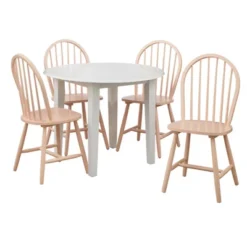 5pc Chadwick Drop Leaf Dining Set With 4 Windsor Chairs - Buylateral -Buylateral Shop GUEST 3ca3ad3c 0351 4d92 b565 ce344ad3c6cd