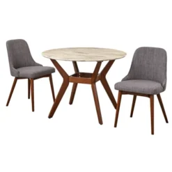 3pc Saville Dining Set Gray - Buylateral -Buylateral Shop GUEST 40d47534 c613 4829 846a 6771c5a4dbdf