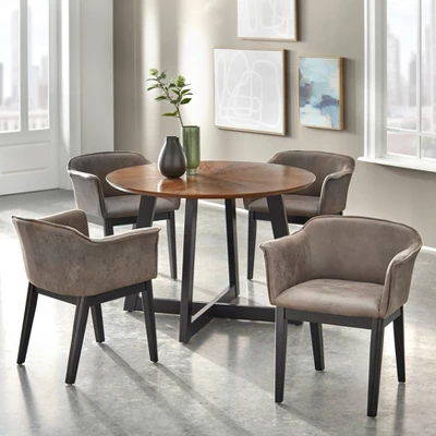 Set of 2 Jonas Dining Arm chairs Gray/Black - Buylateral Set Of 2 Jonas Dining Arm Chairs Gray/Black - Buylateral -Buylateral Shop GUEST 4a4c5232 1a77 4971 a59b 6d3f013e3050