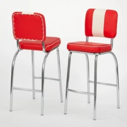 Set Of 2 30" Raleigh Retro Counter Height Barstools - Buylateral -Buylateral Shop GUEST 4e2d974d 7bbd 4e9c b267 be5a03fa1e9b