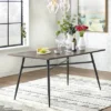 7pc Milo Rectangular Wood With Metal Fram Dining Set Black/Espresso Brown - Buylateral -Buylateral Shop GUEST 4fa4bff3 72f6 444f 94cd 74a2d4be9a14