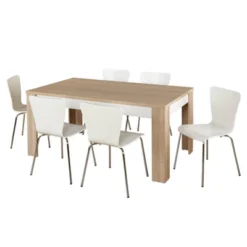 Mandy Dining Set Natural/White - Buylateral -Buylateral Shop GUEST 5093002b a598 44a3 95bd 1fe4bbe020e2