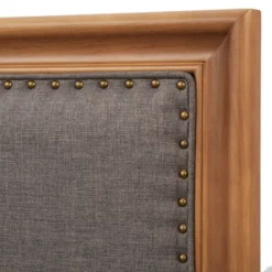 Queen Shaye Upholstered And Rustic Wood Bed - Buylateral -Buylateral Shop GUEST 5767725f e894 45c1 986f 7a6cfa64bc0b