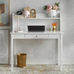 Foster Desk With Hutch White - Buylateral -Buylateral Shop GUEST 5814e642 4707 4dd0 96a9 070584401403