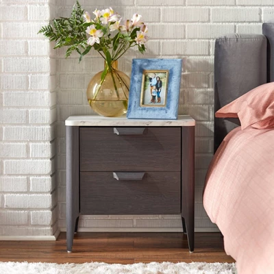 Keely Nightstand Charcoal Gray - Buylateral Keely Nightstand Charcoal Gray - Buylateral -Buylateral Shop GUEST 63eb3cfa 3123 409c 93a5 88420bdc13e9
