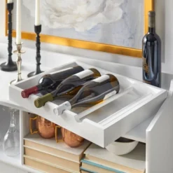 Dublin Bar Cabinet With Sliding Glass Doors White - Buylateral -Buylateral Shop GUEST 6f310c90 c127 4a52 af19 e5944967219b