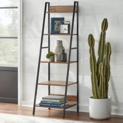 3pc Denton Ladder Desk And Shelf Walnut/Black - Buylateral -Buylateral Shop GUEST 70d65bcd 4bee 443e 8fc9 e10407cdd366