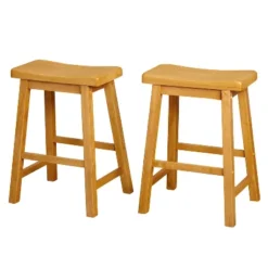 Set Of 2 24" Belfast Saddle Stools - Buylateral -Buylateral Shop GUEST 776e8877 e294 49e1 8b62 bea661c06237