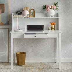 Foster Desk With Hutch White - Buylateral -Buylateral Shop GUEST 790d486c 7727 48a0 8116 0ba2b14bd07e