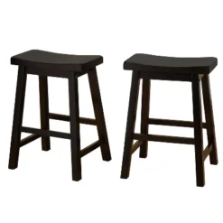 Set Of 2 24" Belfast Saddle Stools - Buylateral -Buylateral Shop GUEST 81677fd6 254b 42d4 8b5d 96dd4be554e2