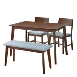 4pc Celeste Dining Set With Bench - Buylateral -Buylateral Shop GUEST 81a11c2e 8b54 495c 8cfd b30e1085ccf0