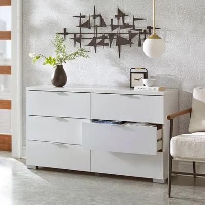 Zuri Six Drawer Chest White - Buylateral Zuri Six Drawer Chest White - Buylateral -Buylateral Shop GUEST 86604ef8 839b 4a96 8a58 1b6eb3a7ae46