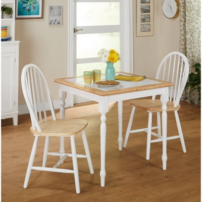 3pc Chester Tile Top Dining Set White/Natural - Buylateral 3pc Chester Tile Top Dining Set White/Natural - Buylateral -Buylateral Shop GUEST 89eaee5b 99f8 4e98 a782 f6b4419e0e39