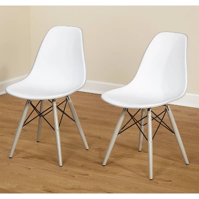 Set of 2 Elba Dining Chairs White/Gray - Buylateral Set Of 2 Elba Dining Chairs White/Gray - Buylateral -Buylateral Shop GUEST 8ed96306 701e 4b03 84a0 69001691ac48