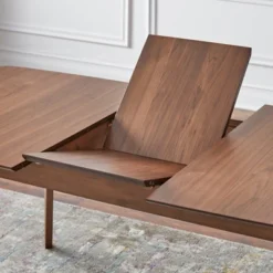 Wave Rectangular Butterfly Dining Table Walnut - Buylateral 6 Wave Rectangular Butterfly Dining Table Walnut - Buylateral -Buylateral Shop GUEST 92a2dbba eb73 48f6 95c0 853b904a4091