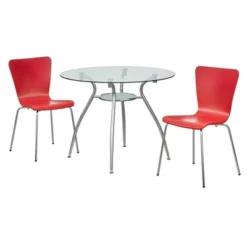 3pc Itza Round Glass Top And Chrome Base Dining Set - Buylateral 10 3pc Itza Round Glass Top And Chrome Base Dining Set - Buylateral -Buylateral Shop GUEST ad1e6ae4 9d07 4aa3 ba3d 6b04c97a3d7e