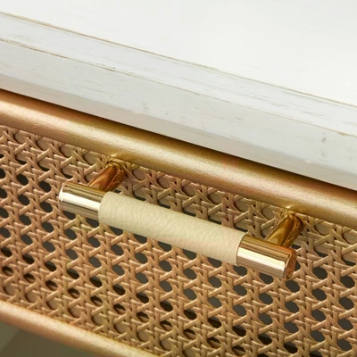 Lati Rattan Drawer End Table White/Natural - Buylateral Lati Rattan Drawer End Table White/Natural - Buylateral -Buylateral Shop GUEST b43e9d26 4933 4485 bbca cbf248bd0361