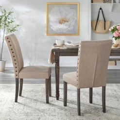 6pc Burntwood Parson Dining Set With Bench Weathered Gray - Buylateral -Buylateral Shop GUEST b6db025e 6a6b 4861 9232 d18c377c99eb