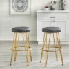 Set Of 2 24" Mazzini Faux Leather And Metal Counter Height Barstools - Buylateral -Buylateral Shop GUEST ba3d9ffe 3bdd 4077 971a fb8eb6da1783