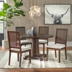 Set Of 2 Westbury Cane Style Back Dining Chairs Walnut/Cream - Buylateral 4 Set Of 2 Westbury Cane Style Back Dining Chairs Walnut/Cream - Buylateral -Buylateral Shop GUEST ba9aa5a0 e038 4234 8f5c 213260001b73