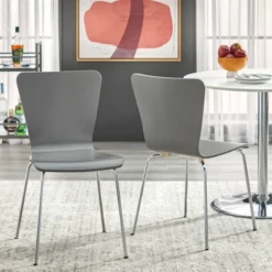 Set Of 2 Pisa Modern Bentwood Dining Chairs - Buylateral