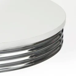 Raleigh Retro Bar Height Pub Dining Table White/Chrome - Buylateral -Buylateral Shop GUEST bd12f047 8b30 482b 8527 fe01ac739576