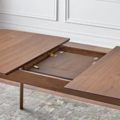 7pc Wave Rectangular Dining Set Walnut/Blue - Buylateral -Buylateral Shop GUEST c4cf618c 6324 46c4 b225 6ccaff534b43 1