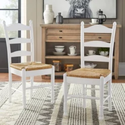 Set Of 2 Ladder Back Dining Chairs - Buylateral -Buylateral Shop GUEST c55173f2 8bd2 440f aace e5ff6e1ce304