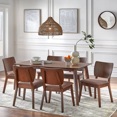 7Pc Bernard Mid-Century Dining Set Walnut - Buylateral 7Pc Bernard Mid-Century Dining Set Walnut - Buylateral -Buylateral Shop GUEST c8ee9d1f e36b 4cb1 a5bb 498d78bbdad8