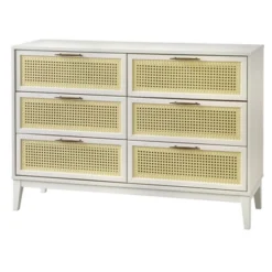 Andros 6 Drawer Dresser With Faux Cane Drawer Fronts - Buylateral -Buylateral Shop GUEST e25486b7 d645 4502 a14f 2594bad7a434