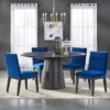 5Pc North Bay Round Dining Set Navy - Buylateral