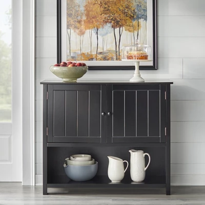 Hanover Buffet with Shelf Black - Buylateral Hanover Buffet With Shelf Black - Buylateral -Buylateral Shop GUEST e61fd778 bf1e 42df 9821 9924daacfb35