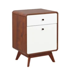 Cassie 2 Drawer File Cabinet White/Walnut - Buylateral -Buylateral Shop GUEST f1b80f51 138c 45b3 8bd3 c78f65bba9be