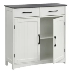 Dalton 2 Door Buffet Cabinet White/Charcoal Gray - Buylateral -Buylateral Shop GUEST feeb1277 d93e 4338 bec5 d8ac1d2e4765